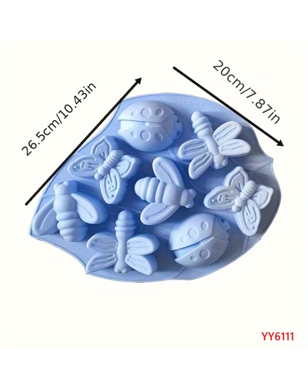 YY6111 Arı Kelebek Yusufcuk Ve Uğur Böceği Silikon Kalıp